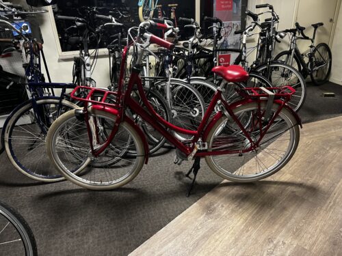 Batavus Diva dames fiets oma fiets weduwe brandweer rood - Image 3